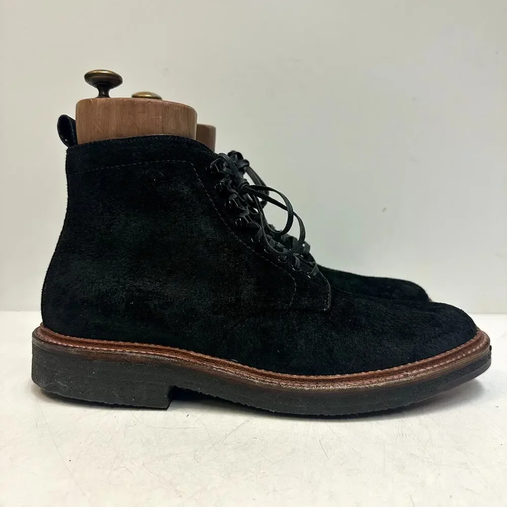 NWOT Todd Snyder x Alden Plain Toe Boot Reverse Earth Chamois Made in USA 9 D